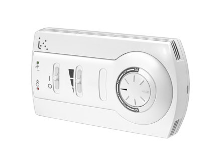 Termostato ambiente per impianti a 4- o 4-tubi con uscita 0...10 V