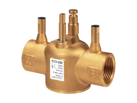 FCV - 2- and 3-way on/off valves DN15-32, kvs 3.2-10