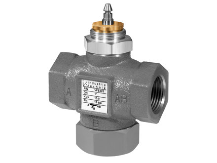 Threaded globe valve in cast iron, stroke 16.5 mm